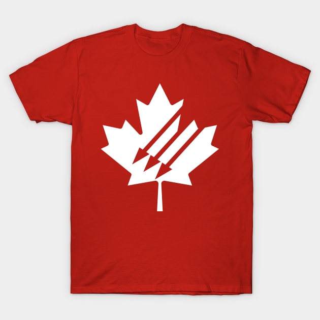 iron front canada white T-Shirt by artburn